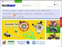 Tablet Screenshot of petrolscooter.co.uk